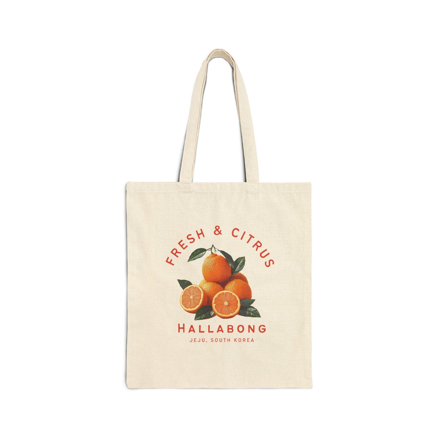 Jeju Hallabong Cotton Canvas Tote Bag