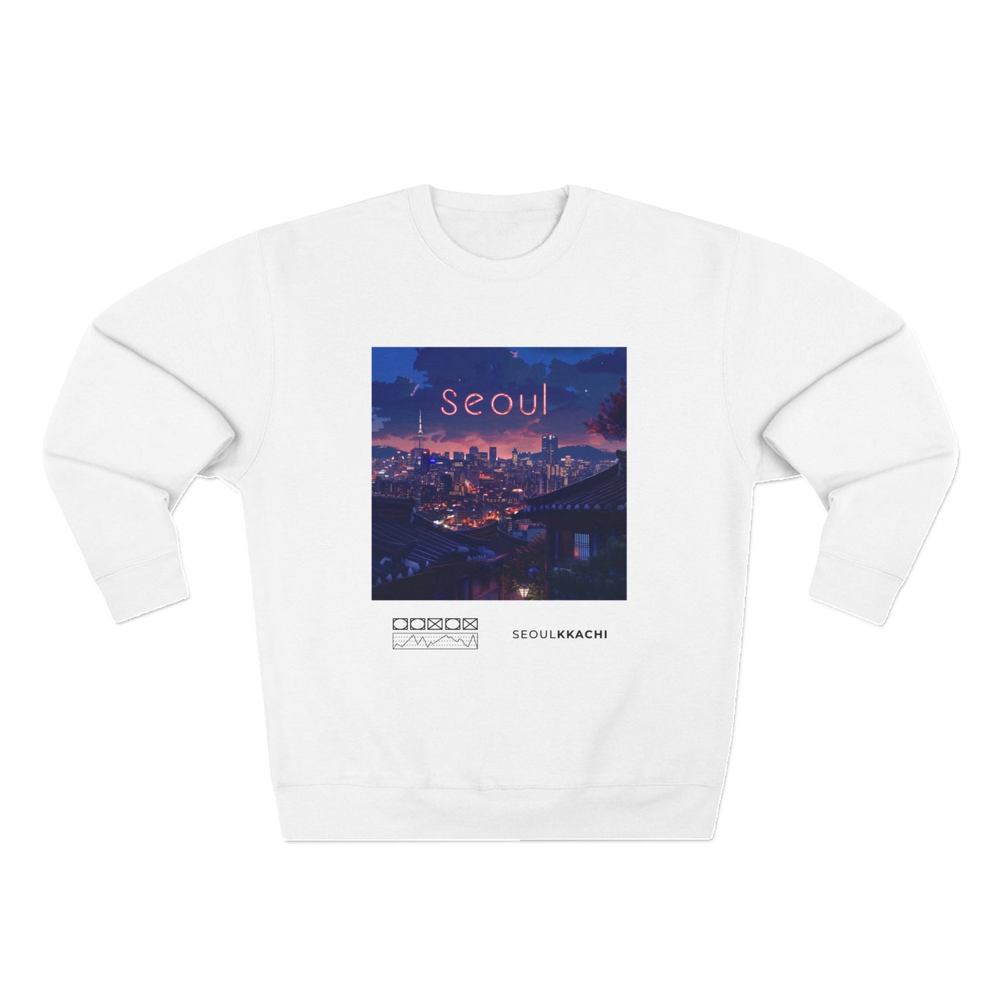 Seoul Night Skyline Unisex Sweater