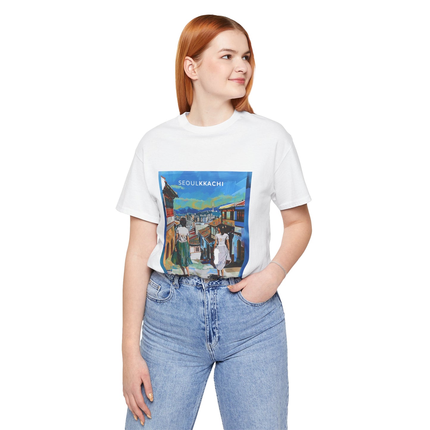 Korean Streets Painting T-shirt