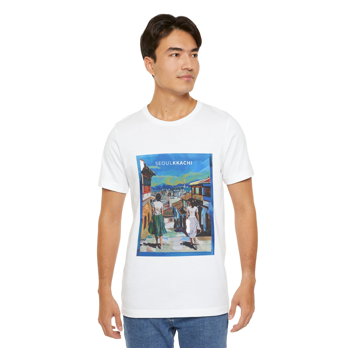 Korean Streets Painting T-shirt