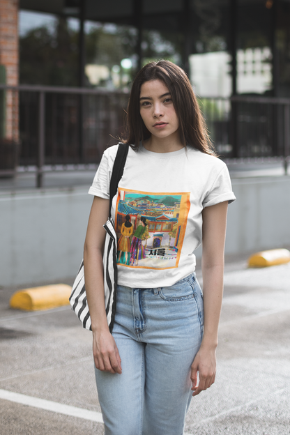 Seoul Streets Painting T-shirt